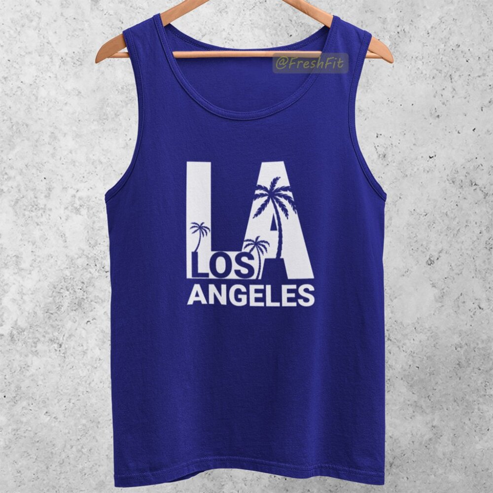 🆕LA Los Angeles Blue Tank Top